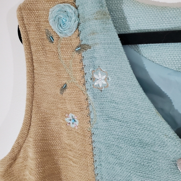 VINTAGE Patchwork Vest Size XL Napa Valley Women's - Picture 3 of 5